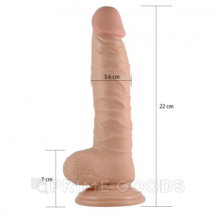 Фалоимитатор на присоске - 22 см. от sex shop primegoods фото 6