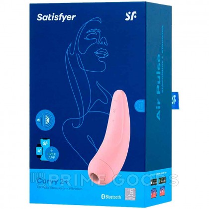 Вакуумный клиторальный стимулятор Satisfyer Curvy 2+ (розовый) от sex shop primegoods фото 3