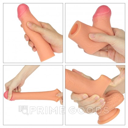 Насадка для увеличения пениса - 17,8 см. (Супер реалистичная) от sex shop primegoods фото 5