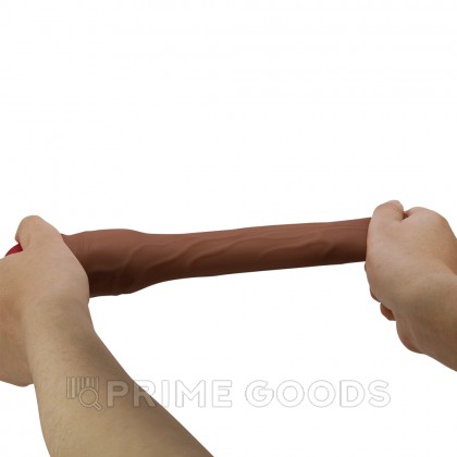 Реалистичная насадка на пенис Gerd, коричневый, 19,5 см  от sex shop primegoods фото 3