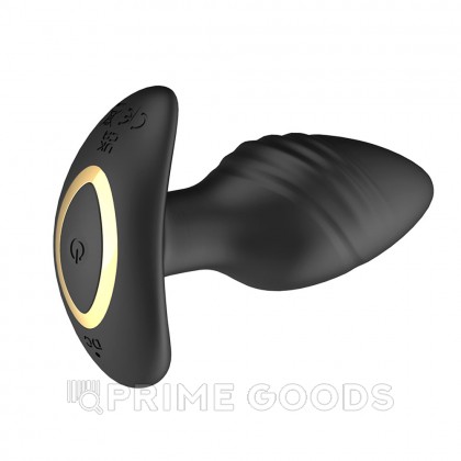 Анальный вибростимулятор с функцией вращения и пультом ДУ от sex shop primegoods фото 5
