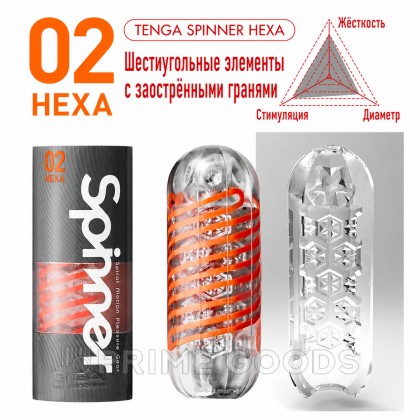 TENGA SPINNER Мастурбатор Hexa от sex shop primegoods фото 2