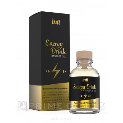 Intt Energy Drink Massage Gel - Съедобный массажный гель для интимных зон, 30 мл от sex shop primegoods фото 2