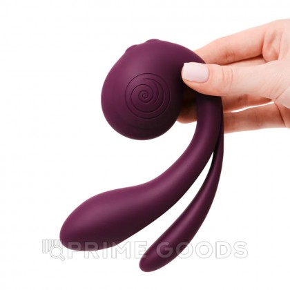 Вибратор с тройной стимуляцией SVibe Snail GIZI Pro виноградный (фиолетовый) от sex shop primegoods фото 5