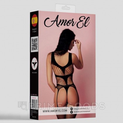 Кетсьюит (боди-комбинезон) Adelita S/L черный от sex shop primegoods фото 4
