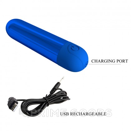 Перезаряжаемая вибропуля «Kiwi Pretty Love» синяя от sex shop primegoods фото 7