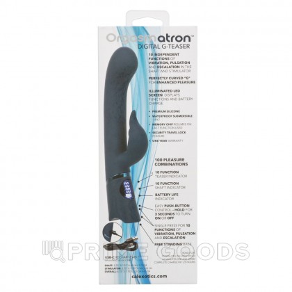 Вибратор-кролик Calexotics Orgasmatron Digital G-Teaser синий от sex shop primegoods фото 5