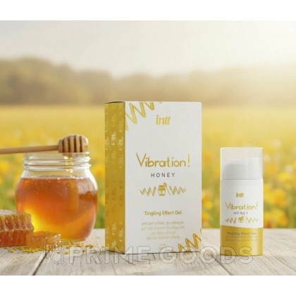 Возбуждающий гель с эффектом вибрации Vibration! HONEY (мёд) от INTT 15 мл от sex shop primegoods фото 11