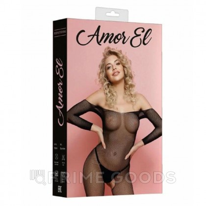 Боди-комбинезон с доступом Amor El Esponela в сетку со стразами  XL-XXL от sex shop primegoods фото 2