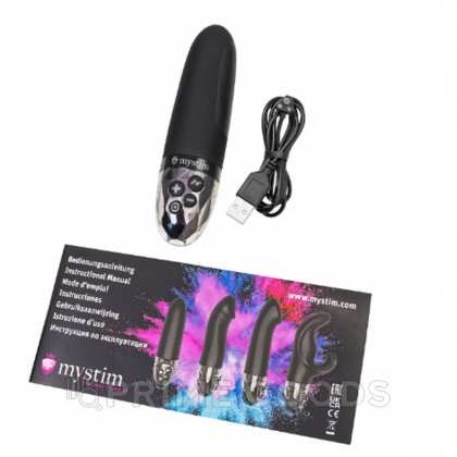 Вибратор Mystim Sleak Freak с электростимуляцией, черный от sex shop primegoods фото 3