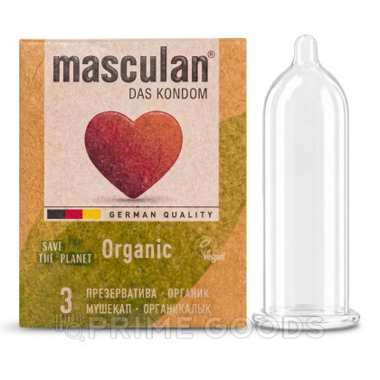 Презервативы masculan  ORGANIC № 3 утонченные, 18,5 см, 5.3 см, 3 шт. от sex shop primegoods