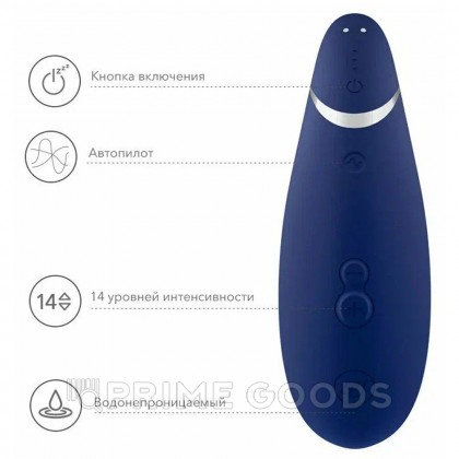Бесконтактный клиторальный стимулятор Womanizer Premium 2 Blueberry от sex shop primegoods фото 18