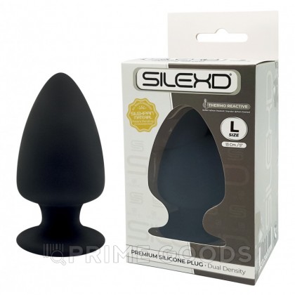 Анальный плаг черный  MODEL 1 от SILEXD (L: 13*7,2 см.) от sex shop primegoods фото 2