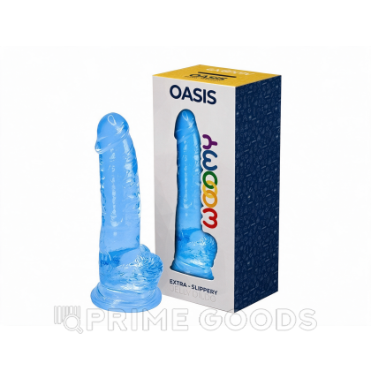 Фаллоимитатор Oasis голубой от WOOOMY (15 * 4,5 см.) от sex shop primegoods фото 2