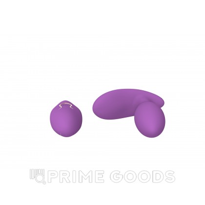 Вибростимулятор клитора и точки G с пультом ДУ (фиолетовый) от sex shop primegoods фото 7