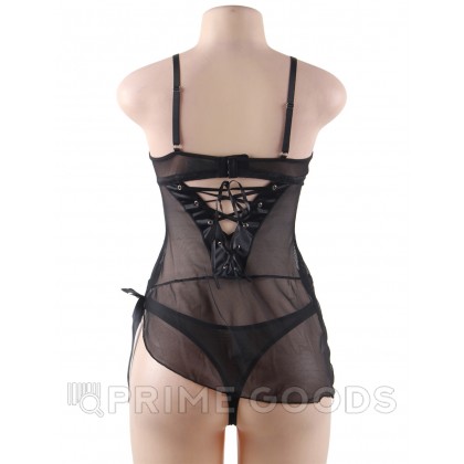 Бэби долл Elegant Black (3XL) от sex shop primegoods фото 7