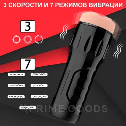 Реалистичный мастурбатор в тубе Toni с вибрацией от sex shop primegoods фото 2