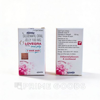 Возбуждающее желе для женщин Lovegra от sex shop primegoods фото 2