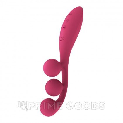 Мультифункциональный вибратор для тройной стимуляции Satisfyer Tri Ball 1, красный от sex shop primegoods фото 8