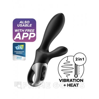 Универсальный смарт вибратор с подогревом Satisfyer Heat Climax+ от sex shop primegoods фото 6