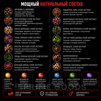 Капсулы Erotist COMPLEX FOR MAN для улучшения эректильной функции (120 капсул) от sex shop primegoods фото 5