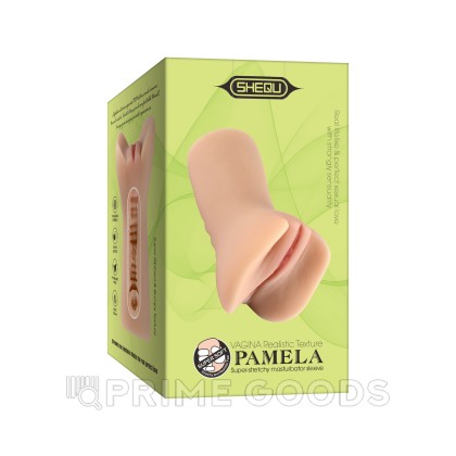 Реалистичный мастурбатор в виде вагины и половых губ Pamela от sex shop primegoods фото 10