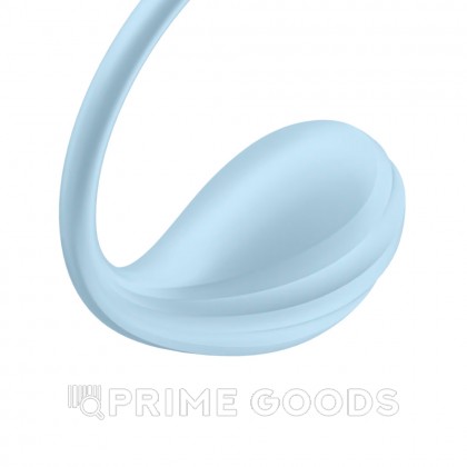 Виброяйцо Satisfyer Smooth Petal голубой (Connect App) от sex shop primegoods фото 2