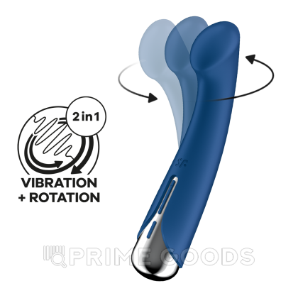 Вибратор для точки G с ротацией Satisfyer Spinning G-Spot 1 синий от sex shop primegoods