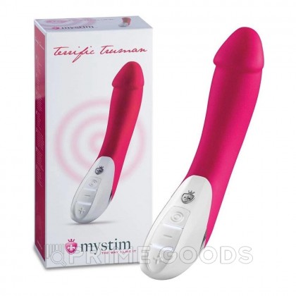 Вибратор Mystim Terrific Truman вишневый от sex shop primegoods