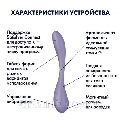 Мульти вибратор Satisfyer G-Spot Flex 5+ лиловый от sex shop primegoods фото 6