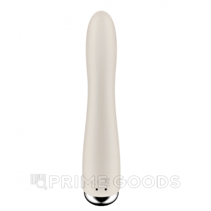 Вибратор с функцией вращения Satisfyer Spinning Vibe 1 бежевый от sex shop primegoods фото 3