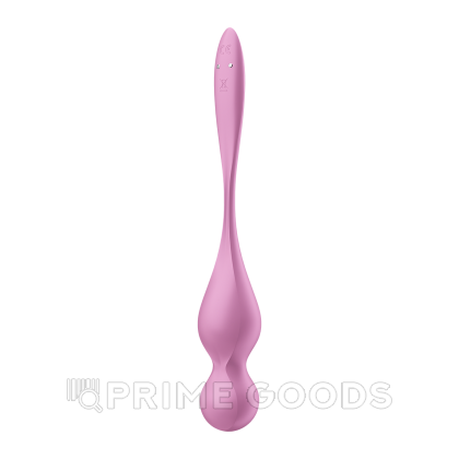 Тренажер для интимных мышц с вибрацией Satisfyer Love Birds 1 розовый (Connect App) от sex shop primegoods фото 4