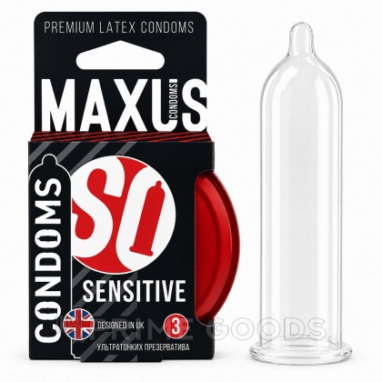 Презервативы ультратонкие Maxus Sensitive №3 металл. кейс, 3 шт. от sex shop primegoods
