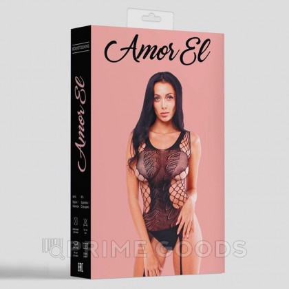 Кетсьюит (боди-комбинезон) Ines S/L черный от sex shop primegoods фото 3