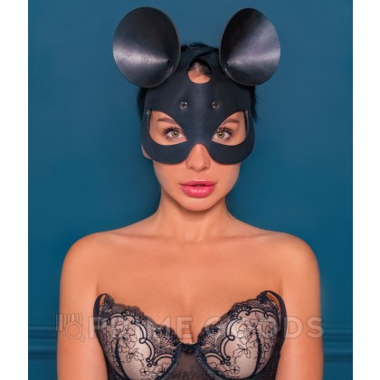 Маска с ушками мышки, натуральная кожа от sex shop primegoods фото 2