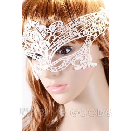 Кружевная белая маска от sex shop primegoods