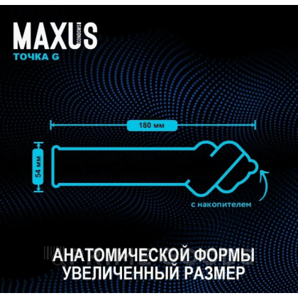 Презервативы гладкие, двойная спираль MAXUS G Spot 15 шт. от sex shop primegoods фото 2