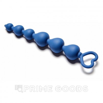 Анальная цепочка Love Beam, диаметр до 3,2 см, длина 19, кобальт, One Size от sex shop primegoods фото 3