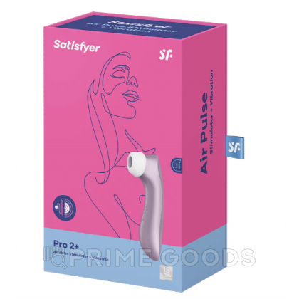 Вакуумно-волновой стимулятор Satisfyer Pro2 + Vibration лиловый от sex shop primegoods фото 4