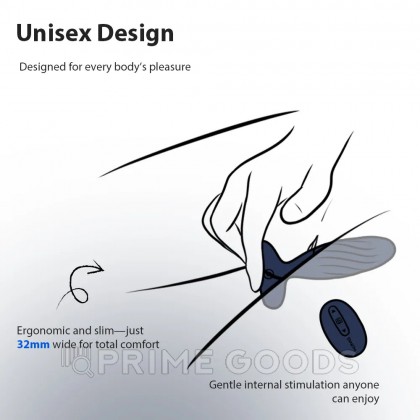 Анальная вибропробка Jordan темно-синяя с поступательными движениями от SVAKOM от sex shop primegoods фото 11