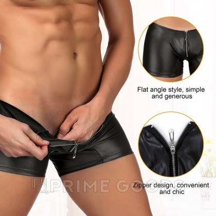 Кожаные трусы мужские на молнии Ohyeah 
