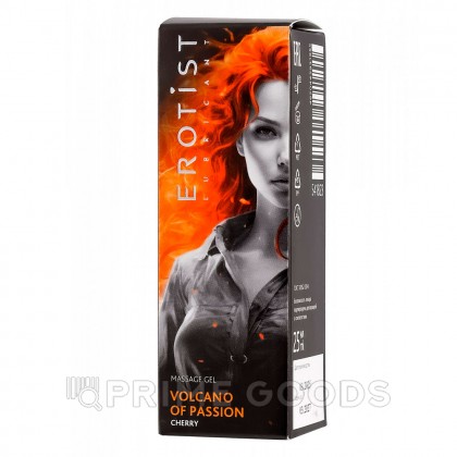 Гель Erotist с эффектом вибрации VOLCANO OF PASSION со вкусом вишни 25 мл от sex shop primegoods фото 4