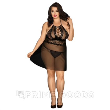 Прозрачный бэби долл с завязками (plus size) от sex shop primegoods