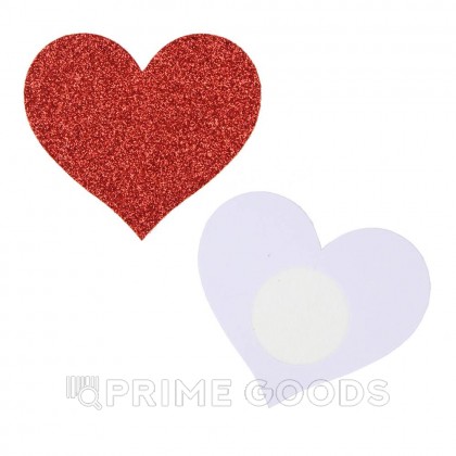 Пэстисы Glitter heart (накладки на грудь) от sex shop primegoods фото 2