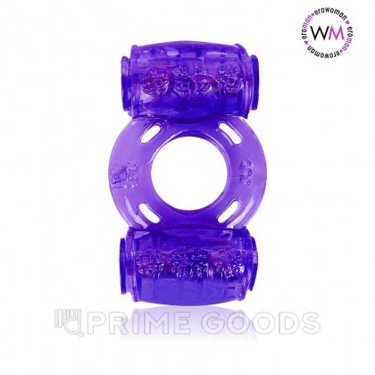 Кольцо эрекционное с двойной вибрацией EROWOMAN-EROMAN от sex shop primegoods