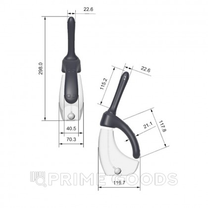 Душ для интимной гигиены Iceberg с вибрацией и автоматической подачей воды от Amovibe от sex shop primegoods фото 4