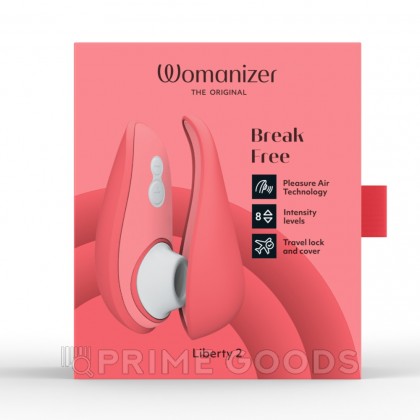 Бесконтактный клиторальный стимулятор Womanizer Liberty 2 розовый от sex shop primegoods фото 3