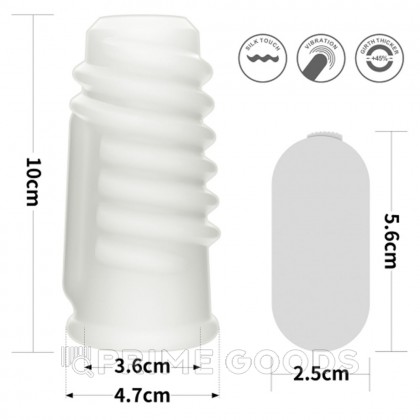 Насадка на пенис с вибрацией Spiral Knights Ring (10*3,6) от sex shop primegoods фото 6