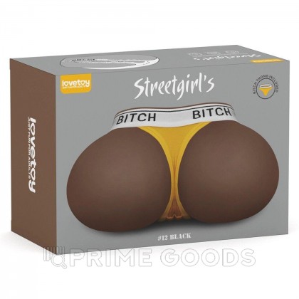Двойной мастурбатор Streetgirl's в виде попы и вагины темный № 12 от sex shop primegoods фото 7