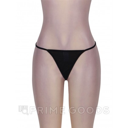 Кружевной пояс для чулок + стринги черные Sexy Lace (размер XS-S) от sex shop primegoods фото 9